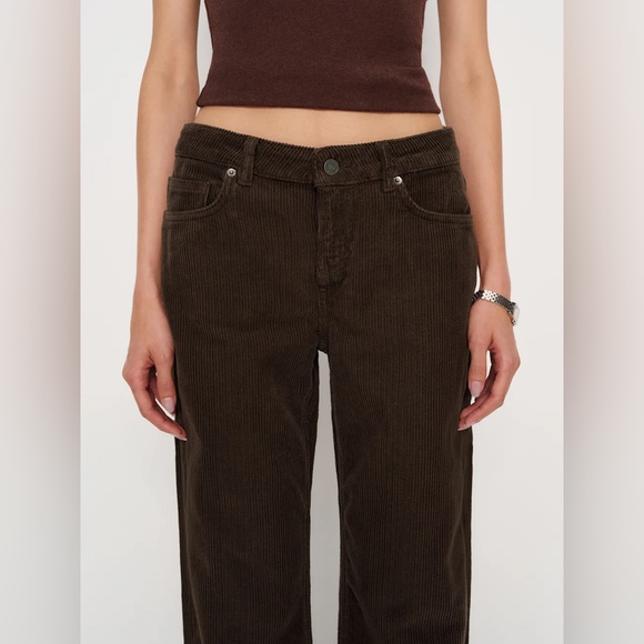 Reformation Charlee Low Rise Straight Leg Jeans Brown - Size 29 - Picture 5 of 7